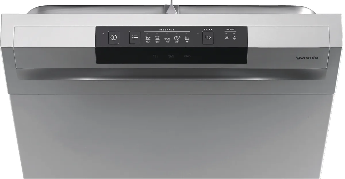 Посудомийна машина Gorenje Нержавіюча сталь 44,8х84,5х60 см Сіра 9 комплектів 5 програм