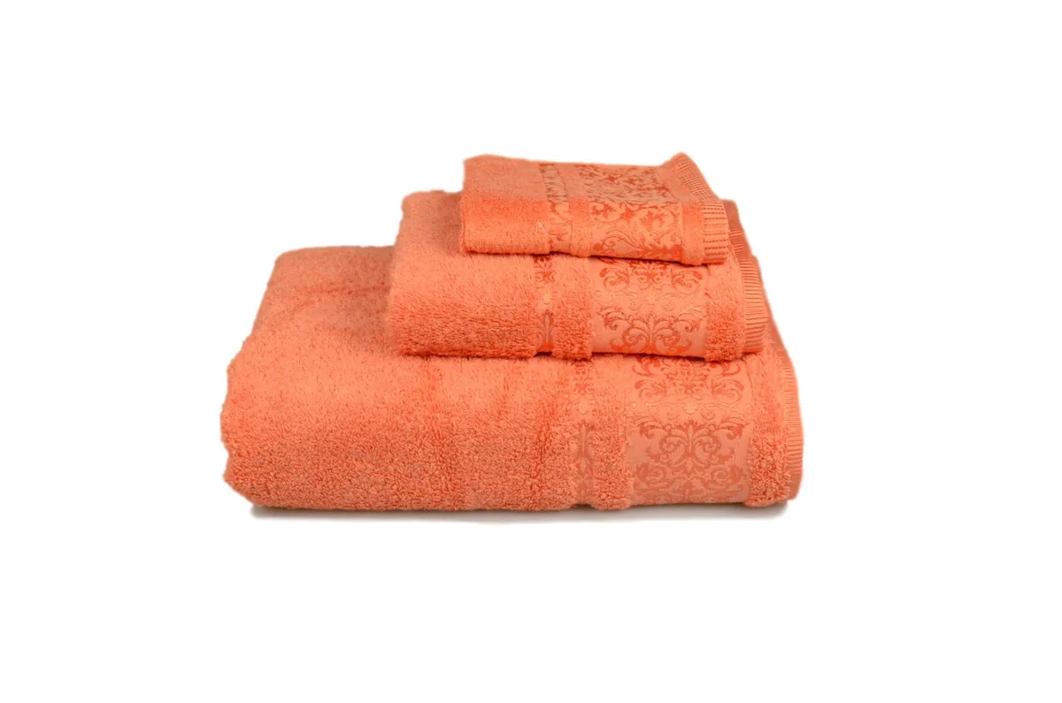 Полотенце махровое Home Line Хлопок Бамбук 50х90 см Оранжевый