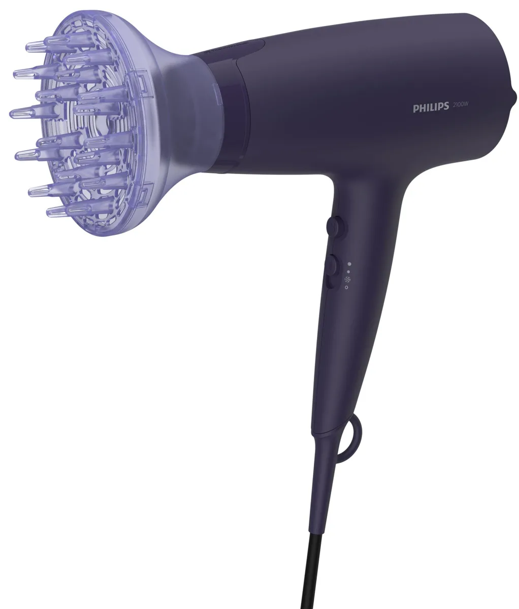 Фен Philips 2100 Вт 6 швидкостей синій з концентраторами та дифузором