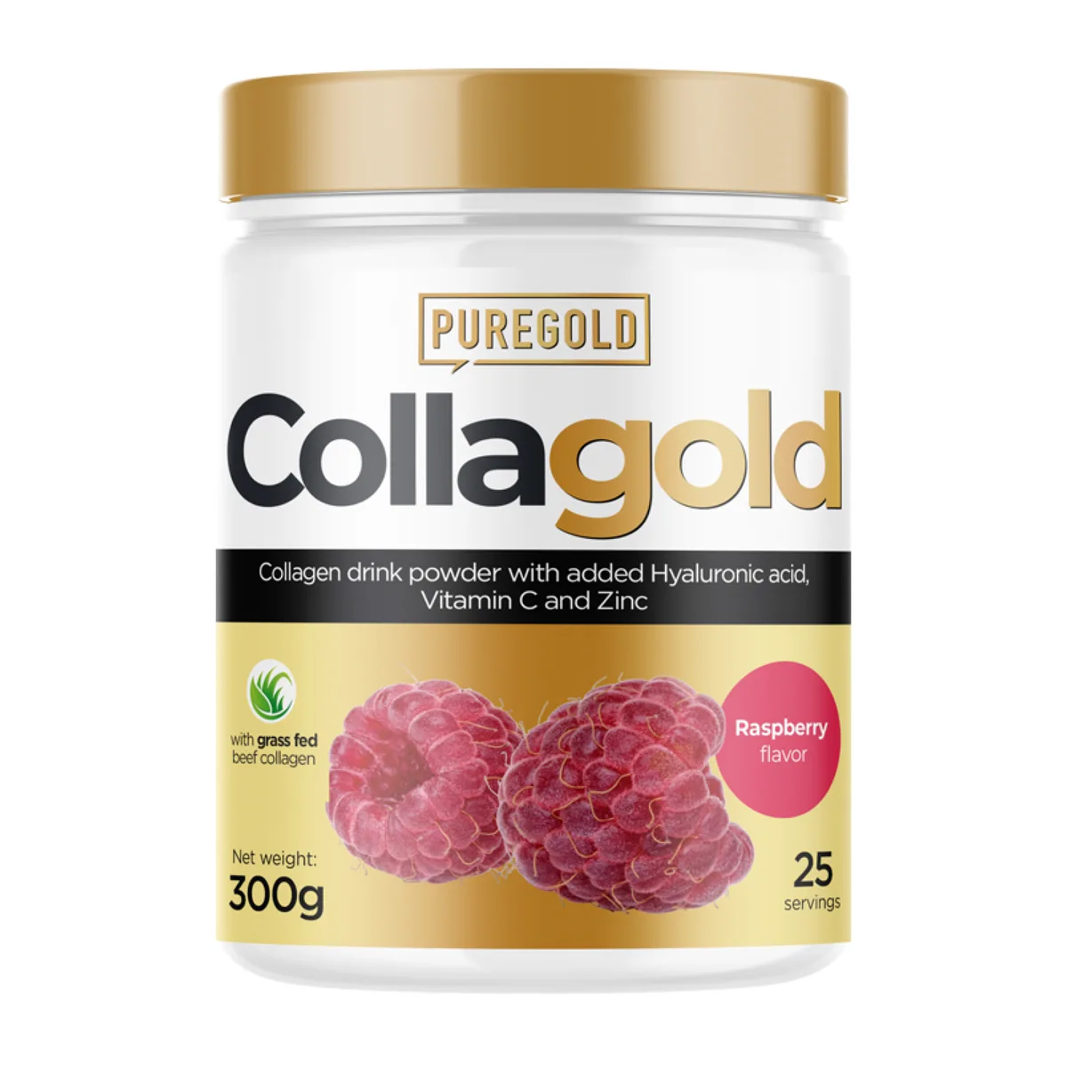Collagold порошок колагену 300 г яловичина та риба малина