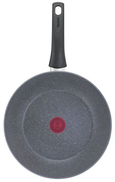 Сковорода ВОК Tefal Healthy Chef, 28 см, алюмінієва, сірого кольору.