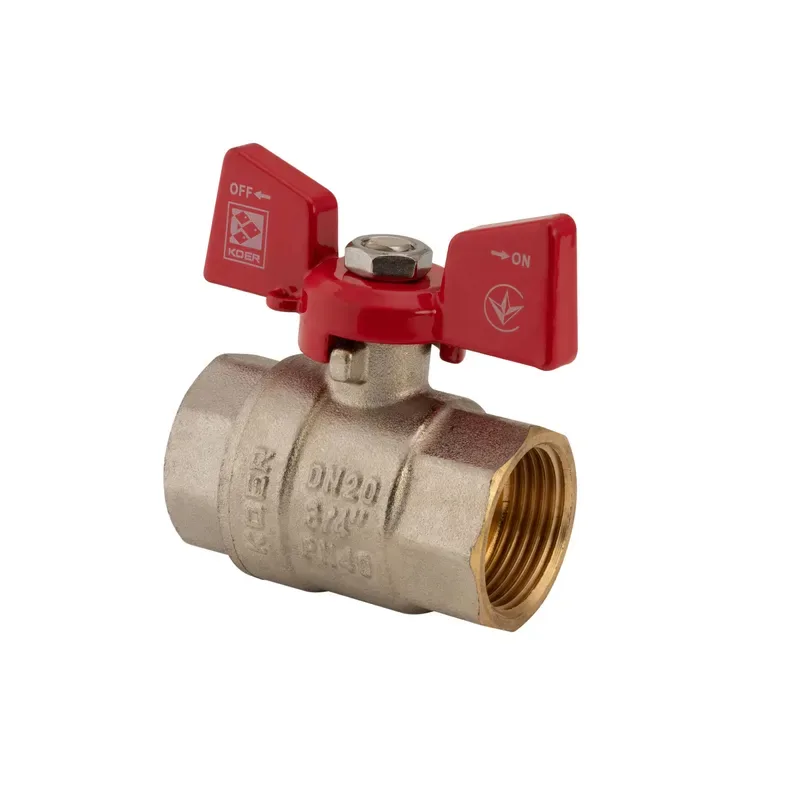 Кран шаровый Koer латунный 3/4" стальной
