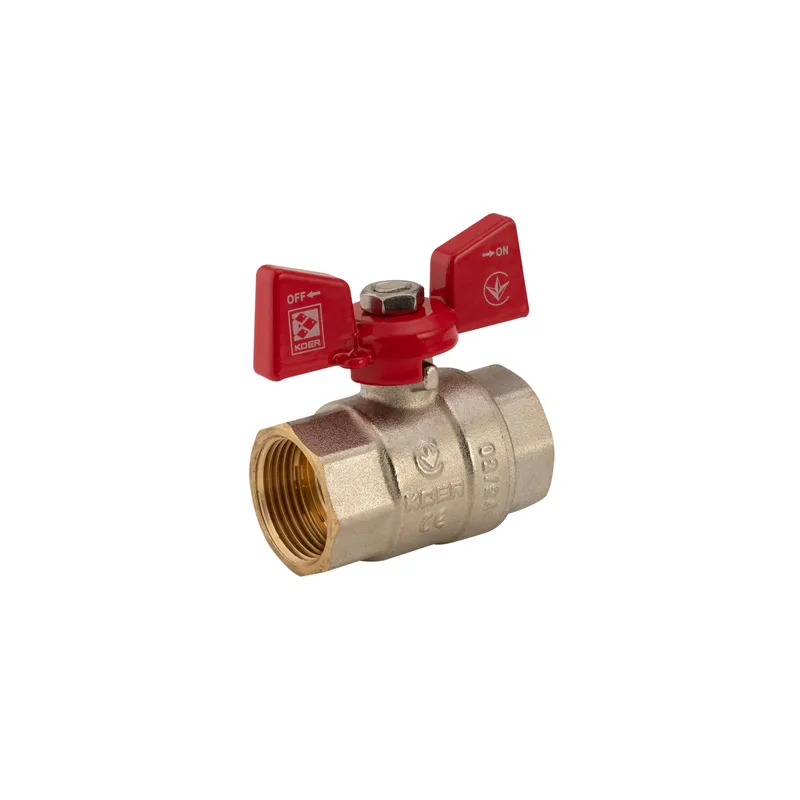 Кран шаровый Koer латунный 3/4" стальной