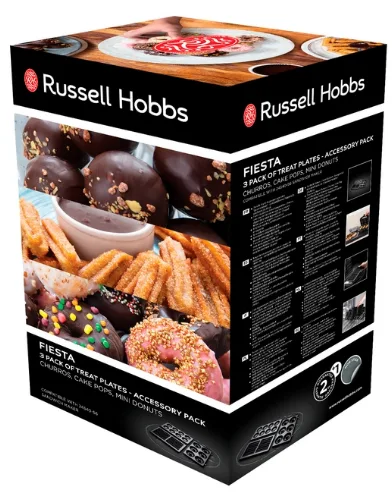 Заменяемая панель Russell Hobbs черная 26х15х12,5 см антипригарная для кейк-попсов мини-пончиков чурросов.
