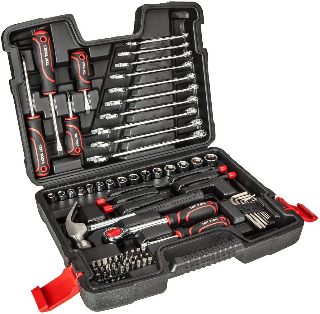 Набір інструментів Top Tools, 1/4", 3/8", універсальний, 73шт