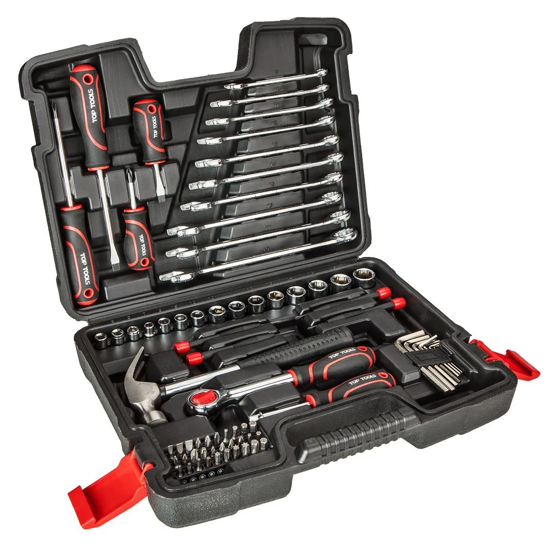 Набір інструментів Top Tools, 1/4", 3/8", універсальний, 73шт