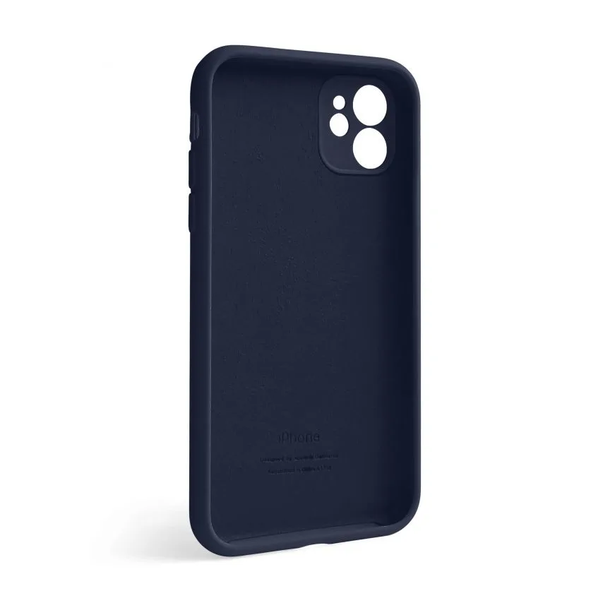 Чохол силиконовий для iPhone 12 закритий синій