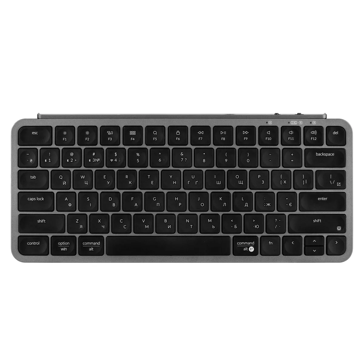 Клавиатура мембрана Keychron B1 Pro, USB/WL/BT, серый космос