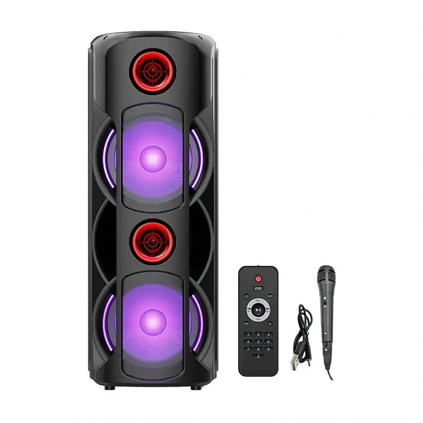 Портативная колонка 30W Bluetooth 4500mAh 775х300х300 мм Черная