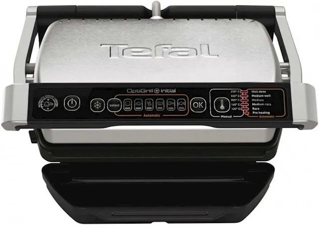 Электрогриль Tefal нержавеющая сталь 300х200 мм черный