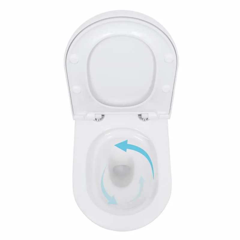 Підвісний унітаз Qtap Scorpio ML 520х365х365 мм кераміка білий безобідковий Soft-close