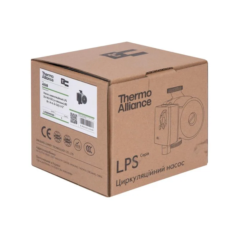 Циркуляційний насос Thermo Alliance 25/40/130 85 Вт 1 1/2" мідь 125х125х130 мм