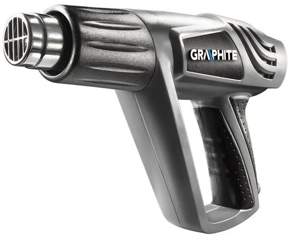 Фен будівельний Graphite 2000 Вт 600 °C пістолетний 350/550 л/хв