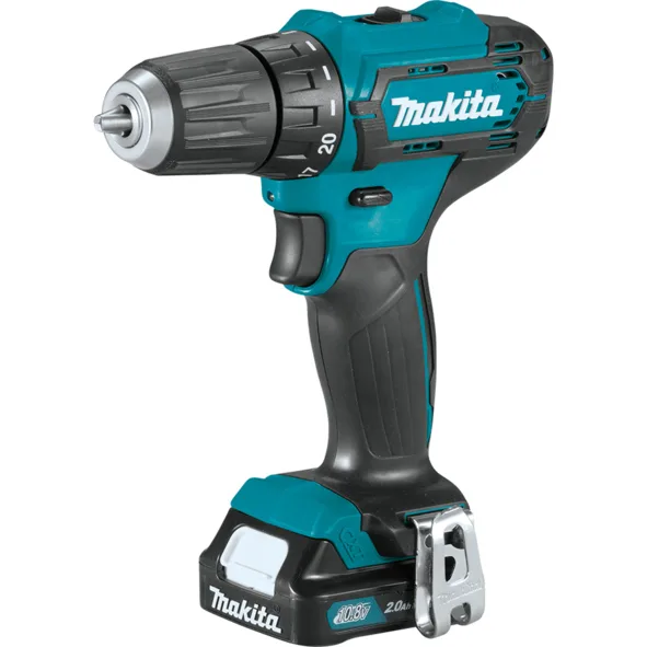 Комплект из двух аккумуляторных инструментов Makita CLX224SA CXT 12В: дрель-шуруповерт DF333D и вертолет TD110D с аккумуляторами