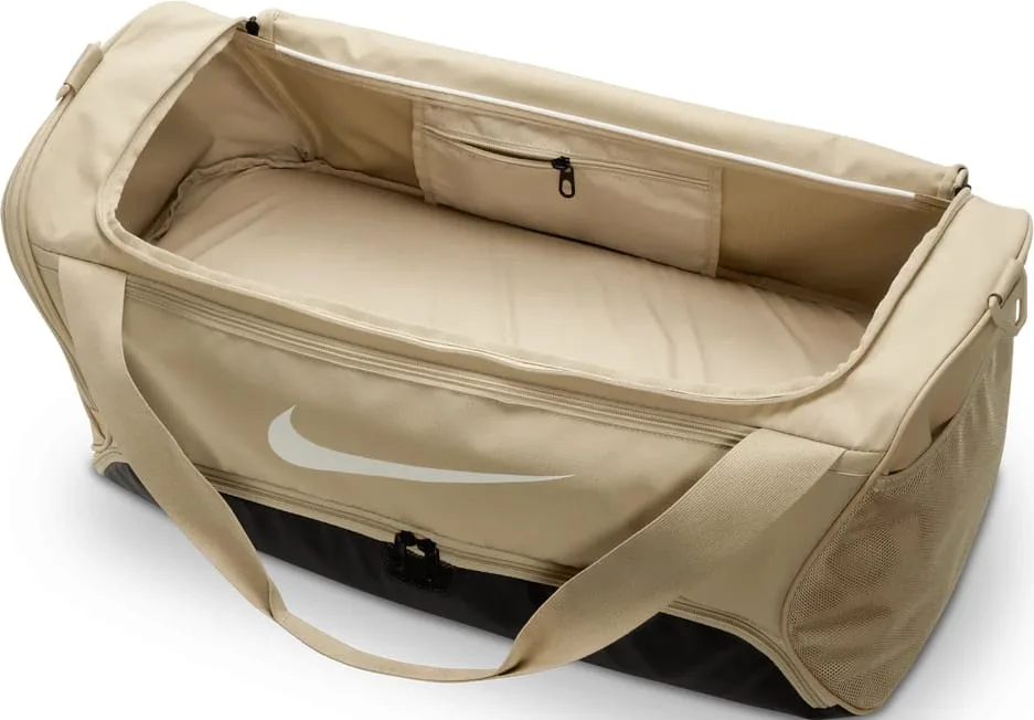 Сумка NIKE полiестер M бежевий чорний 60L 64х30х30 см