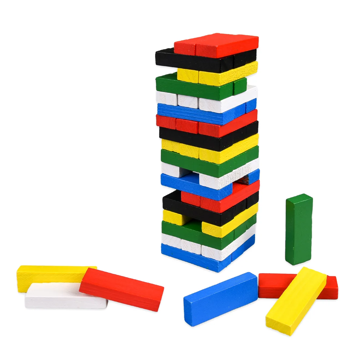 Настольная игра TOWER MINI балансировка 54 бруска 18х5х5 см деревянные 0,230 кг