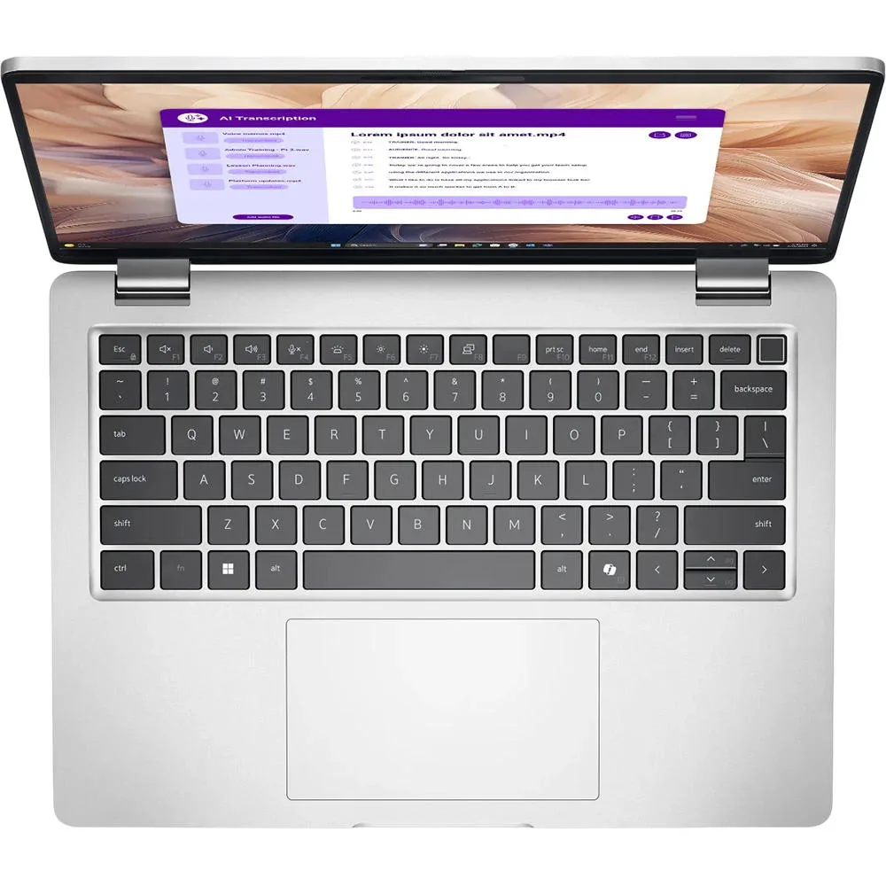 Ноутбук Dell Pro 14 Plus 14" FHD+ AG, Intel U7-268V, 32GB, F512GB, UMA, Lin, серебристый.