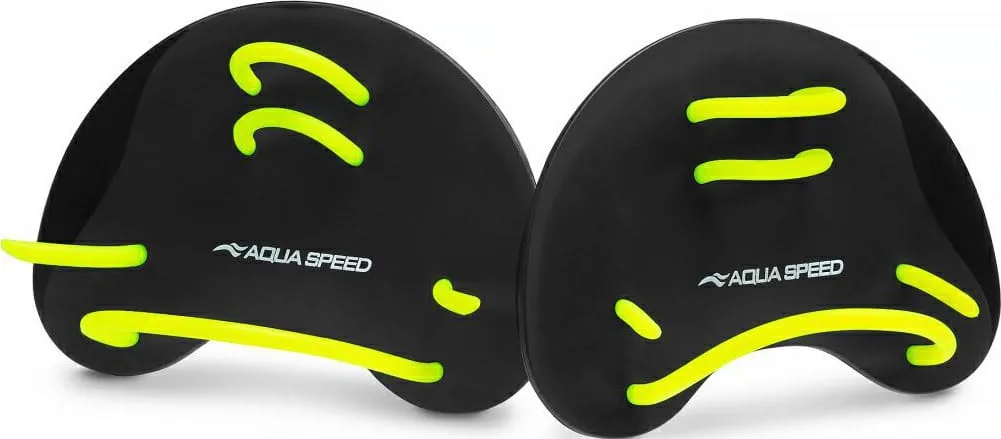 Лопатки для плавання AQUA SPEED силікон чорний One Size
