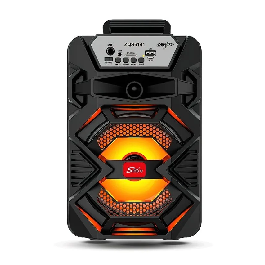 Портативна колонка Bluetooth 12W 186х162х281 мм Чорна