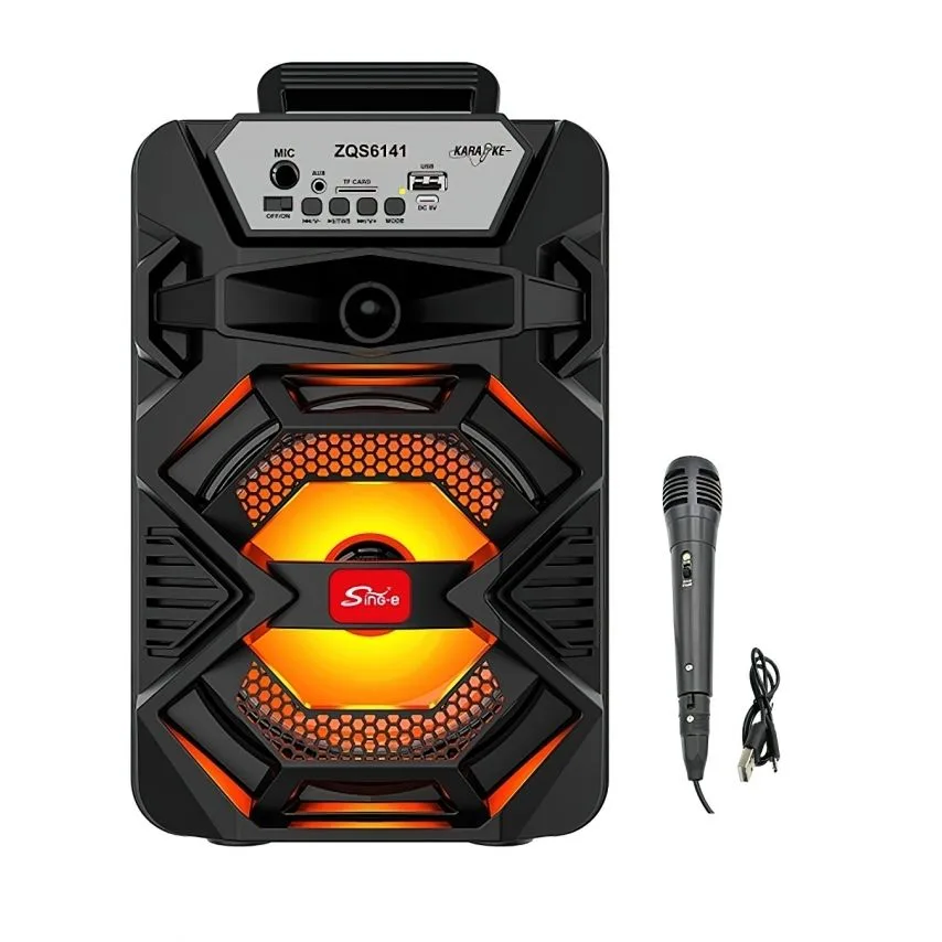 Портативна колонка Bluetooth 12W 186х162х281 мм Чорна