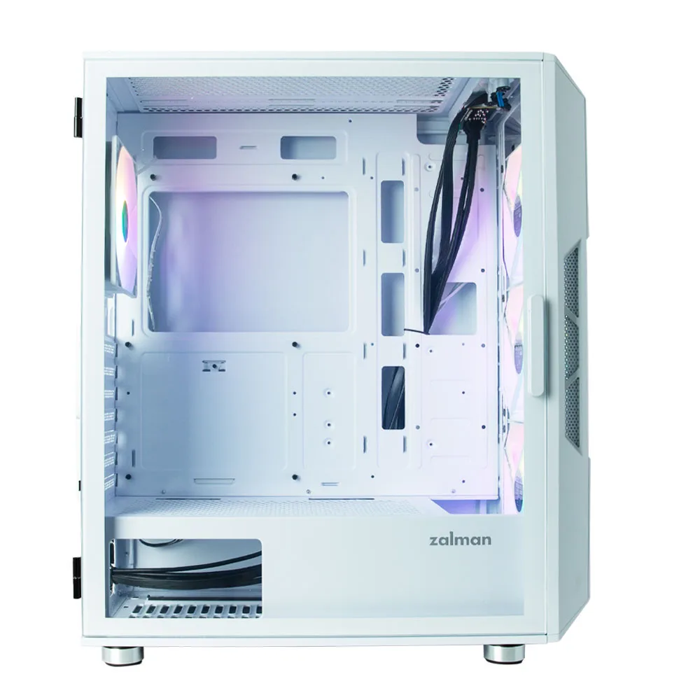 Корпус Zalman I3 Neo без БЖ, 1xUSB3.0, 2xUSB2.0, 4x120мм RGB, VGA 355мм, LCS ready, TG Side Panel, ATX, білий