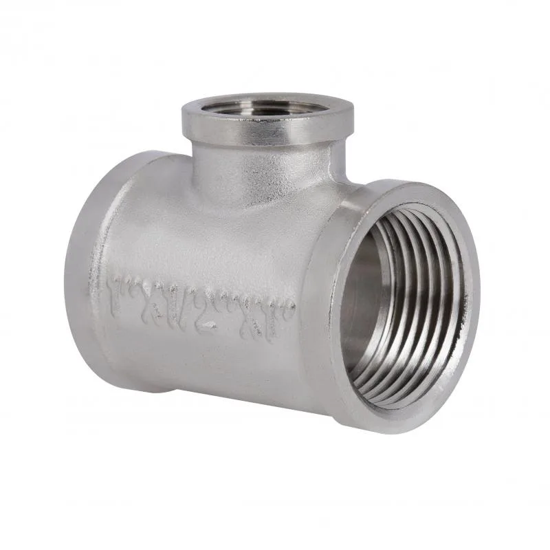 Трійник редукційний 1"x1/2"x1" латунний Thermo Alliance Forte з нікелевим покриттям