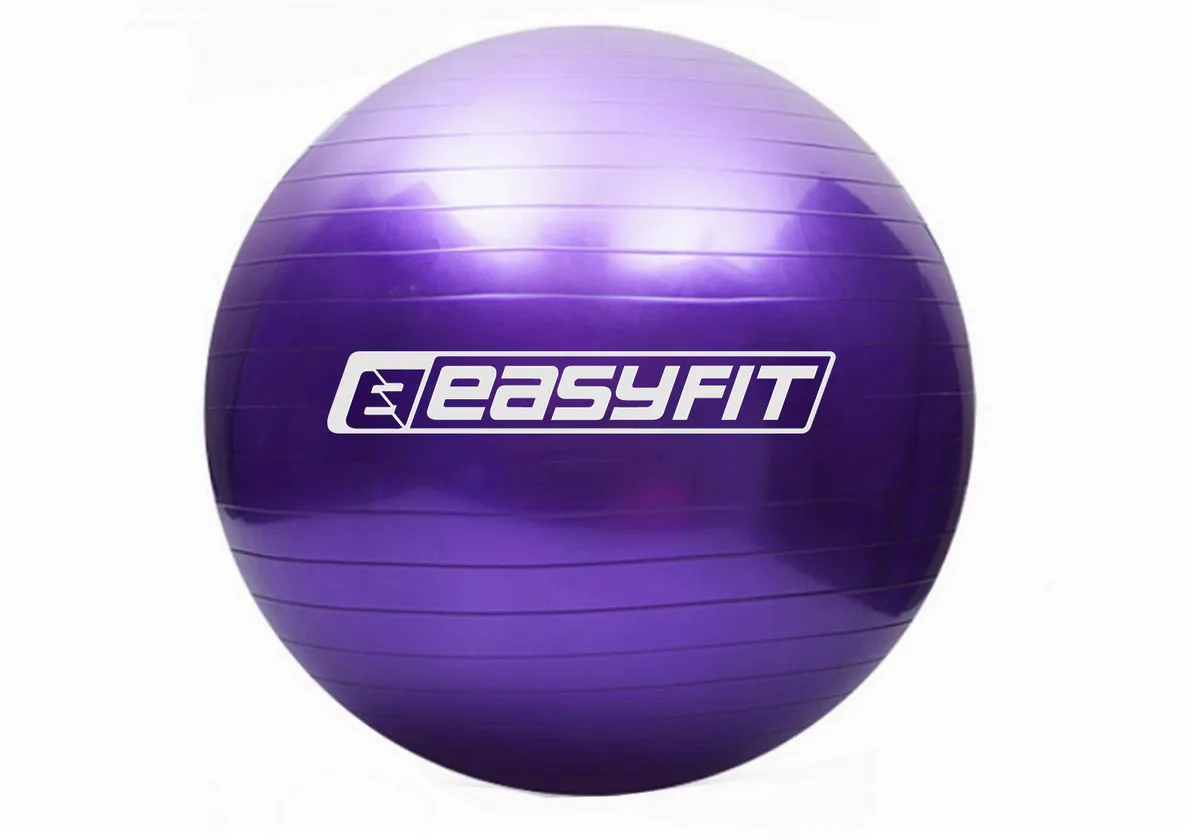 М'яч для фітнесу EasyFit ПВХ 55 см фіолетовий