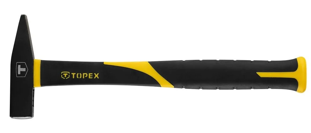Слюсарний молоток TOPEX 300 г, 29.5 см, з руків'ям з скловолокна.