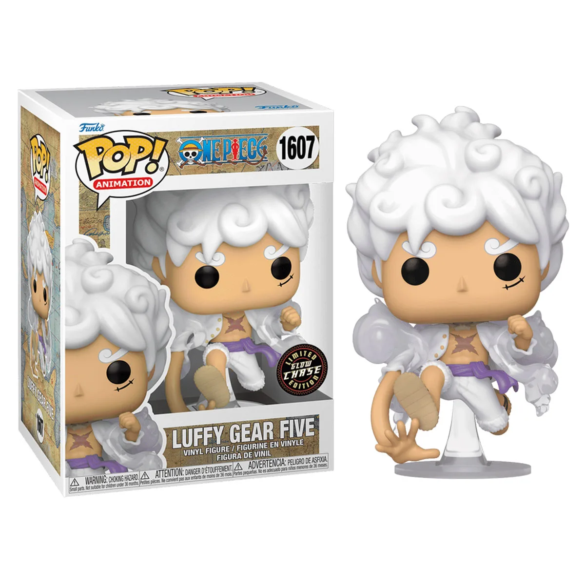 Ігрова фігурка Funko POP! вініл 11,4 см біла Луффі Chase