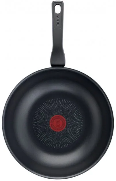 Сковорода ВОК Tefal XL Intense, 28 см, з алюмінію, чорного кольору.