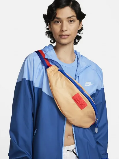 Сумка на пояс NIKE 100% полiестер 10x41x15 см рожевий синій унісекс