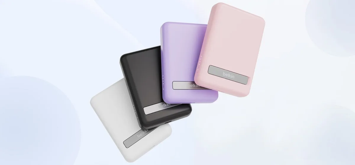 Аккумулятор Power Bank Belkin литий-ионный 5000 мАч черный Magnetic