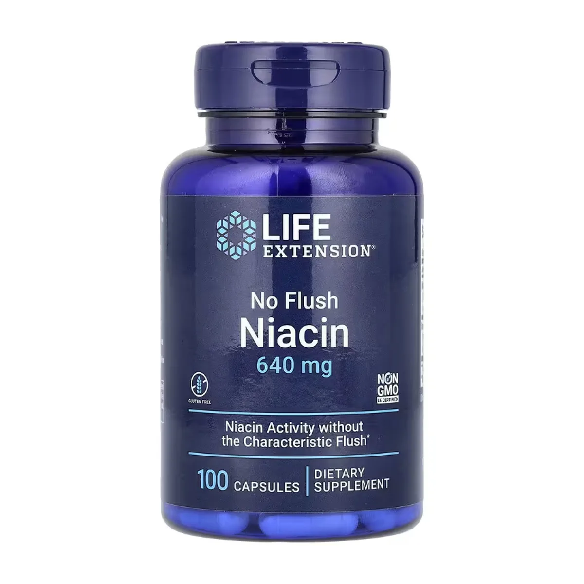 No Flush Niacin Life Extension 640 мг рослинна капсула 100 шт.