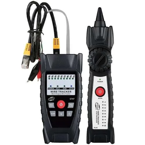 Кабельный тестер Benetech GT67 цифровой 9 В медный 1 км 140 г