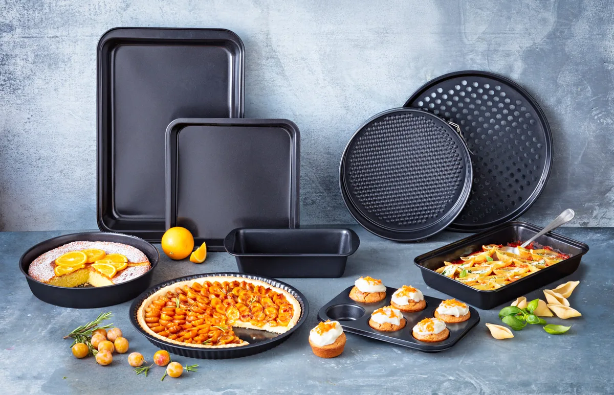 Форма для випічки Pyrex вуглецева сталь кругла 25 см чорна