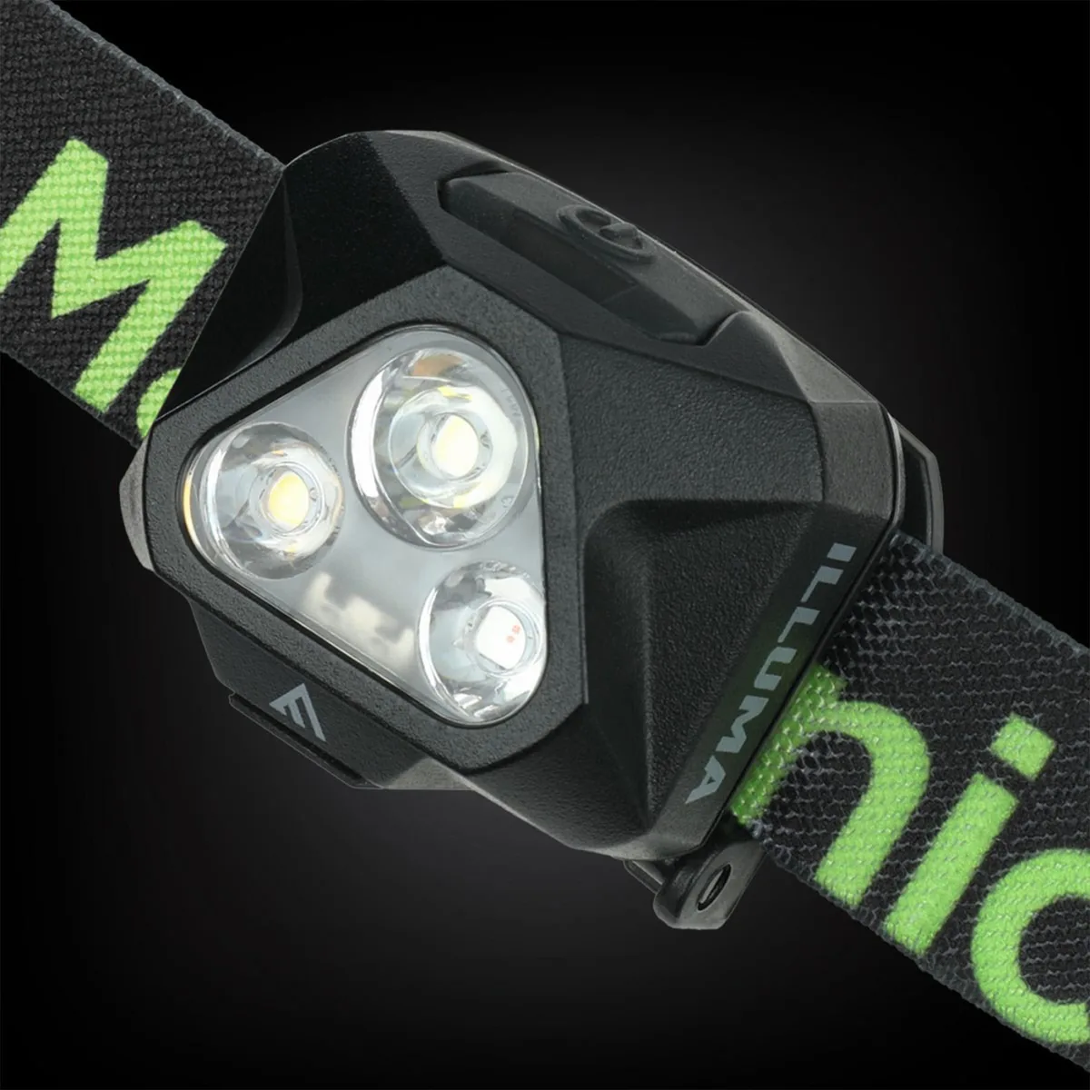 Ліхтар налобний Mactronic Cree XP-G2 430 Лм USB-C Білий/Червоний