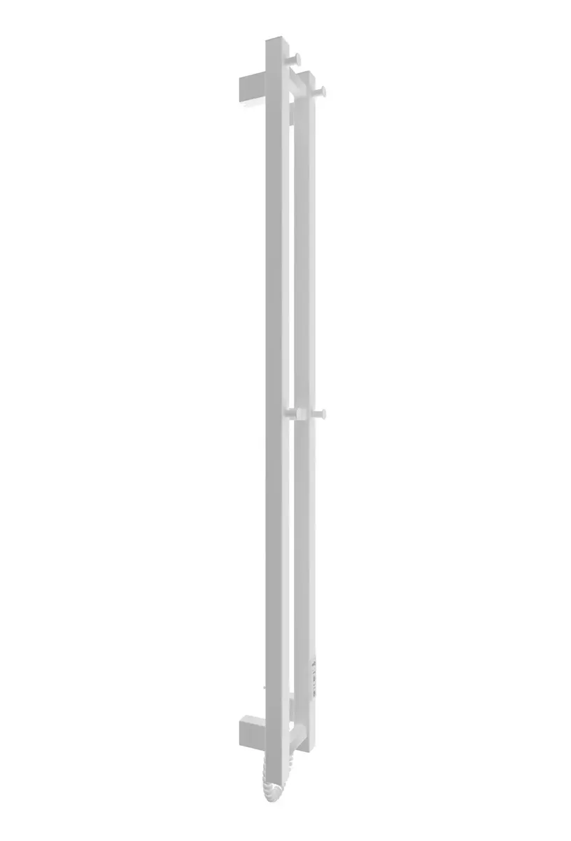 Рушникосушка Hygge Family електрична Slim, 1170х140х80мм, таймер-регулятор, сталь, білий матовий