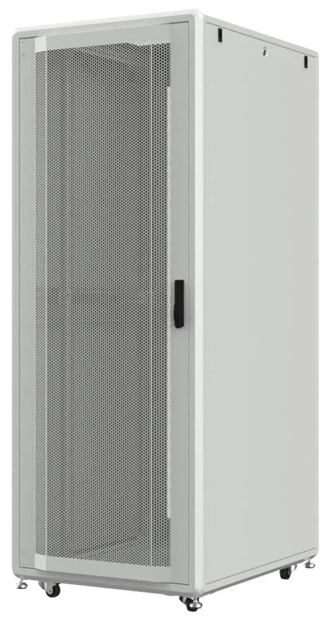 Шафа MIRSAN 19", 36U, GTS, перфорація 63%, 600x1100 мм, максимально 2000 кг, сіра