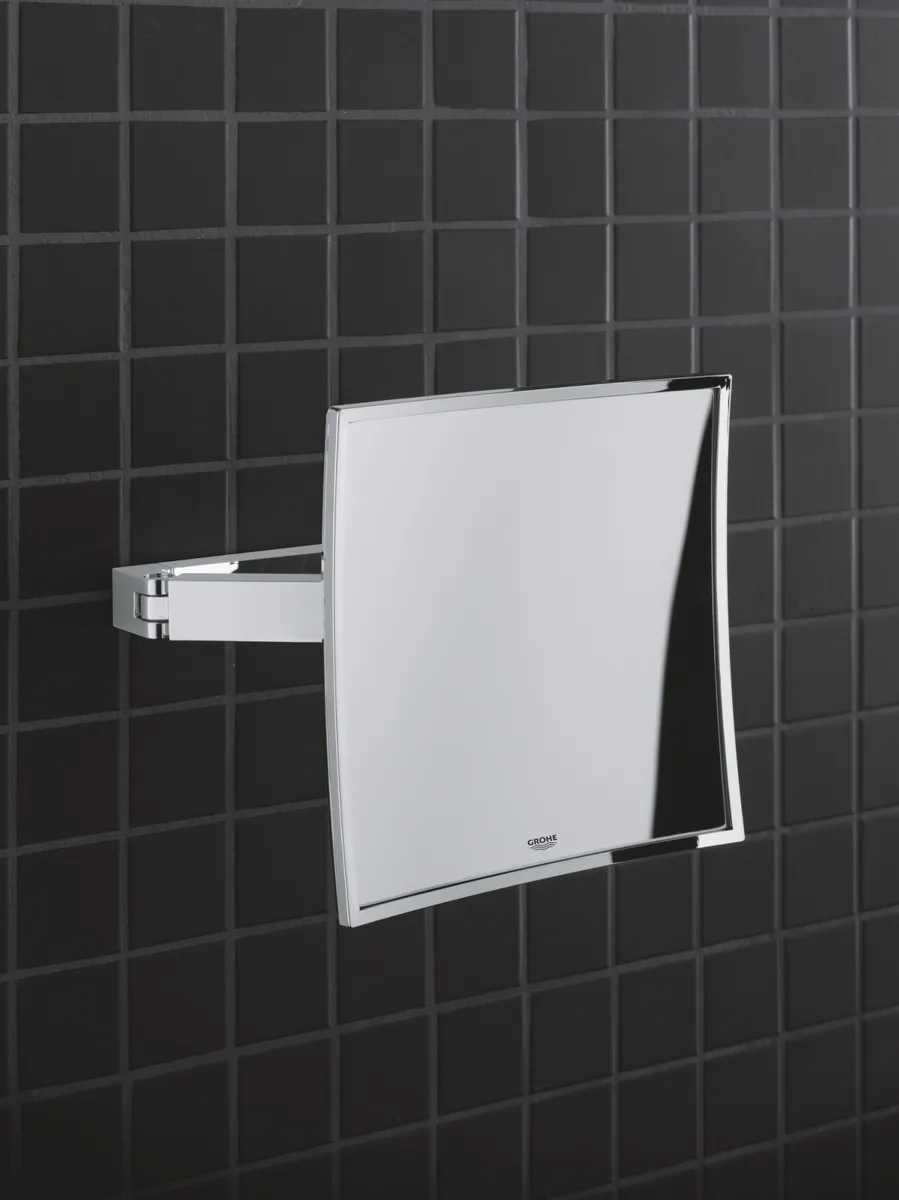 Косметичне дзеркало Grohe 224х200 мм латунь глянцеве