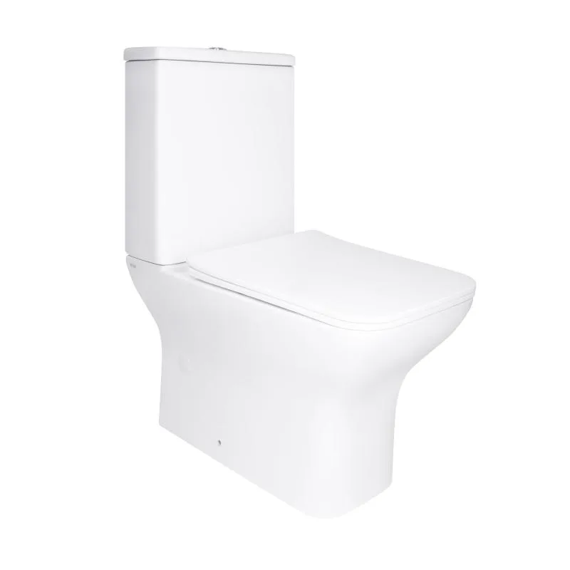 Унітаз підлоговий Rimless Qtap Aries 640х420х440 мм кераміка білий