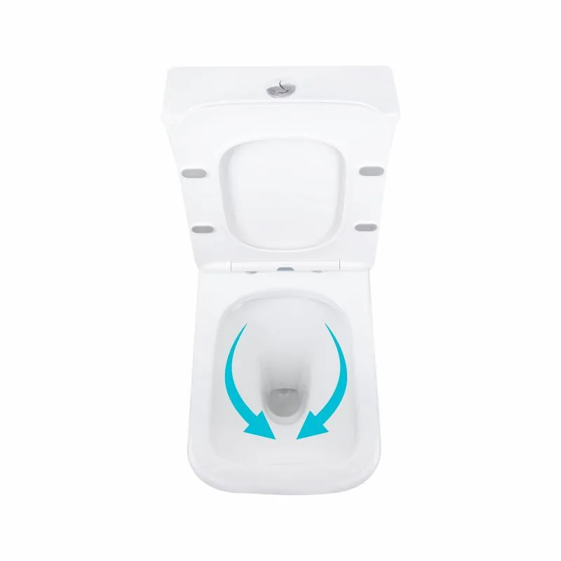 Унітаз підлоговий Rimless Qtap Aries 640х420х440 мм кераміка білий