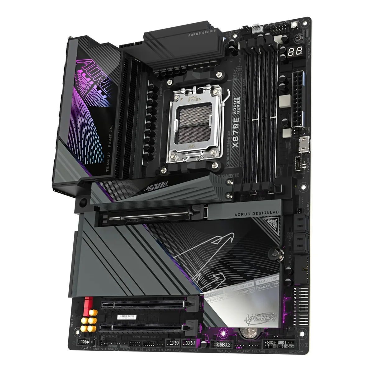 Материнська плата Gigabyte ATX AM5 X870E 4xDDR5 256ГБ HDMI M.2 Wi-Fi 5.3