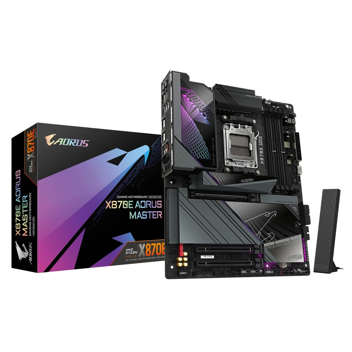Материнська плата Gigabyte ATX AM5 X870E 4xDDR5 256ГБ HDMI M.2 Wi-Fi 5.3