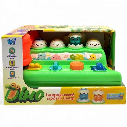 Ігровий центр Wtoys Дино стучалка з молотком для дітей від 1 року