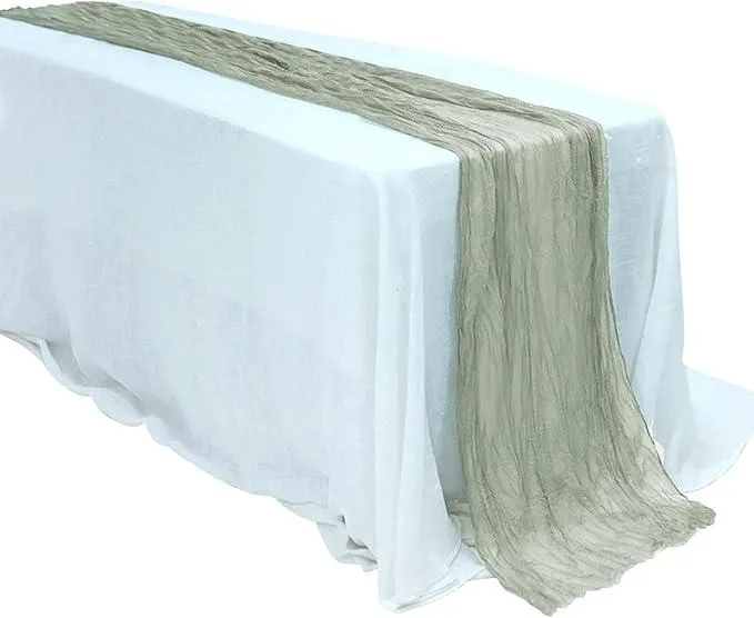Дорожка раннер Leeseph полиестер 90х300 см полупрозрачный зеленый