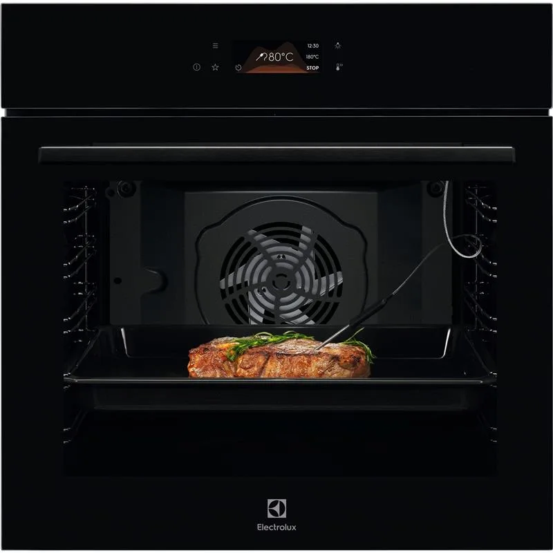 Духова шафа Electrolux електрична 72л A+ конвекція для випікання і запікання чорна