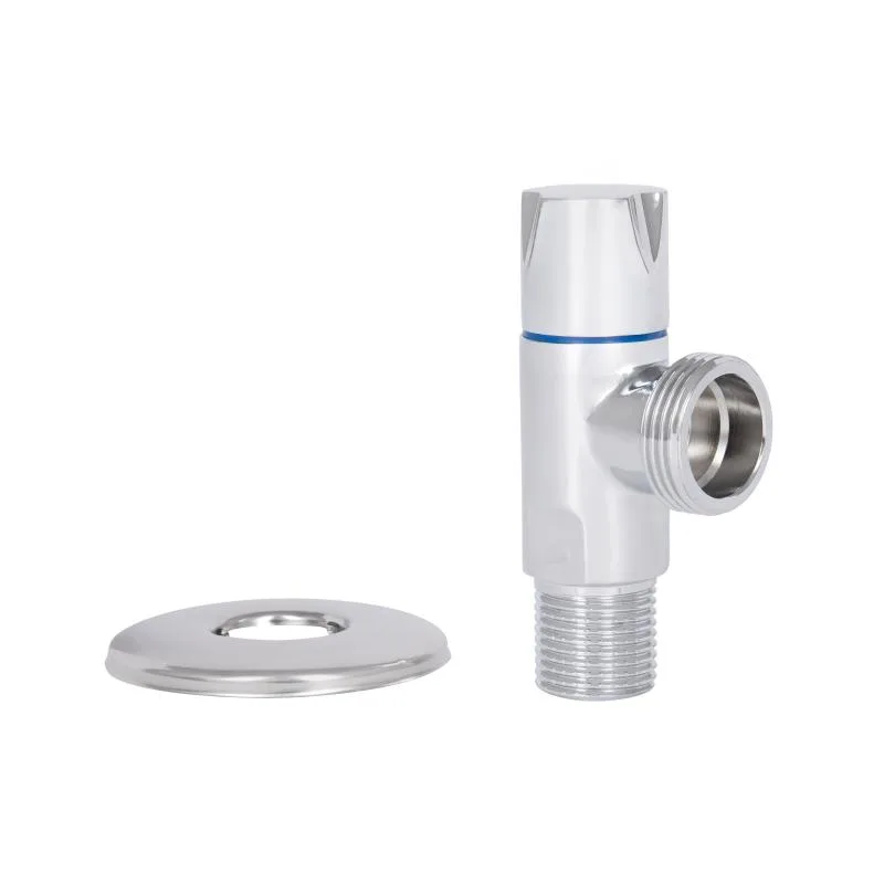 Кран кутовий 1/2"x3/4" латунь хромований кругла ручка 585x195x200 мм