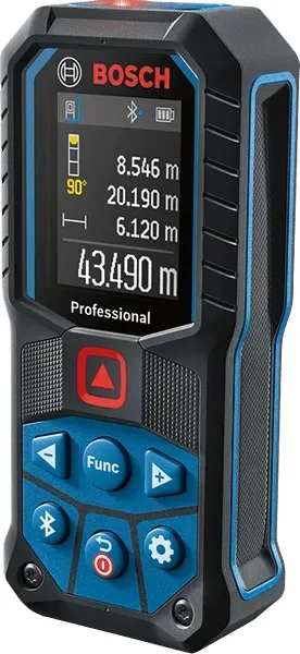 Лазерний далекомір Bosch Professional GLM 50-27 C, 0.05-50м, точність ±1.5мм, захист IP65, вага 0.2кг.