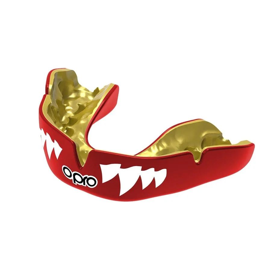Капа OPRO Dental Grade червона 11+ однощелепна з чохлом