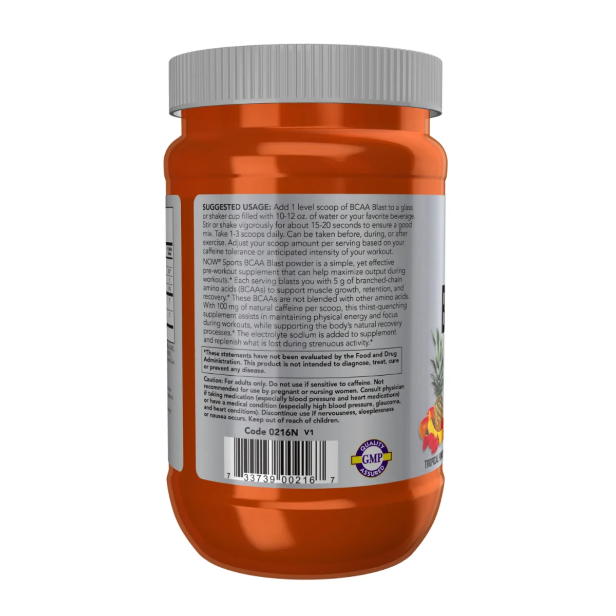 BCAA Blast Powder 600 г Порошок тропічний Punch з кофеїном